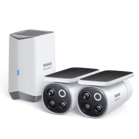 Zewnętrzny zestaw monitoringu Baseus Security S1 Pro Dual 3K (2 kamery) - biały