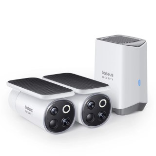 Zewnętrzny zestaw monitoringu Baseus Security S1 Pro Dual 3K (2 kamery) - biały
