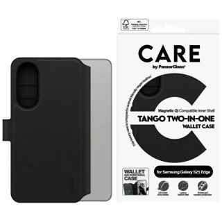 Etui CARE by PanzerGlass Feature Tango 2w1 Wallet Qi na Samsung Galaxy S25 Edge - czarne