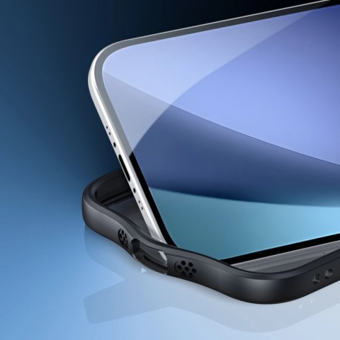 Etui Dux Ducis Aimo Mag z pierścieniem magnetycznym i podstawką na iPhone 17 Air - czarne