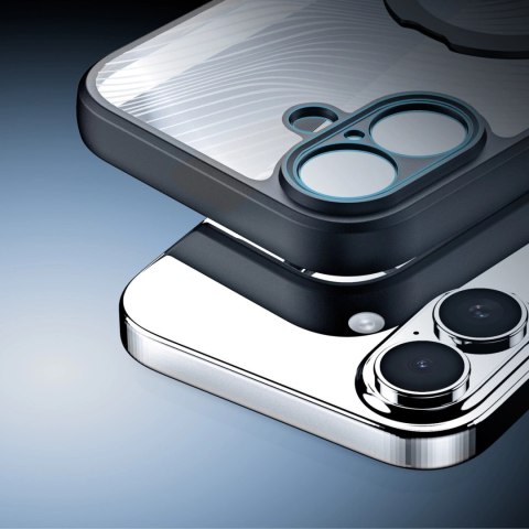 Etui Dux Ducis Aimo Mag z pierścieniem magnetycznym i podstawką na iPhone 17 - czarne