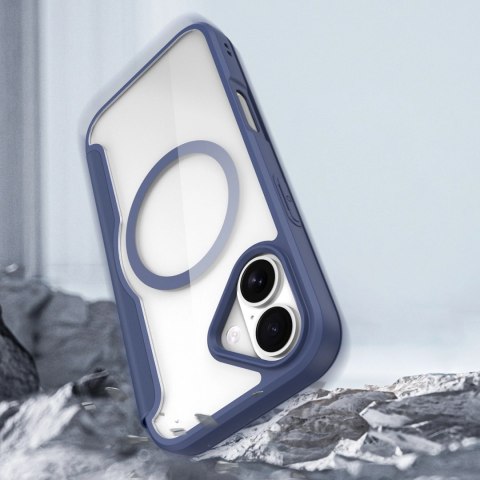 Etui Dux Ducis Skin X Pro na iPhone 17 Air z MagSafe i portfelem - niebieskie
