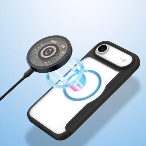 Etui Dux Ducis Skin X Pro na iPhone 17 Air z portfelem, kompatybilne z MagSafe - czarne