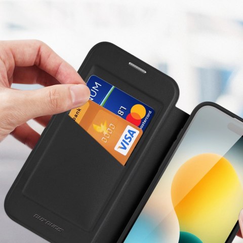 Etui Dux Ducis Skin X Pro na iPhone 17 Air z portfelem, kompatybilne z MagSafe - czarne