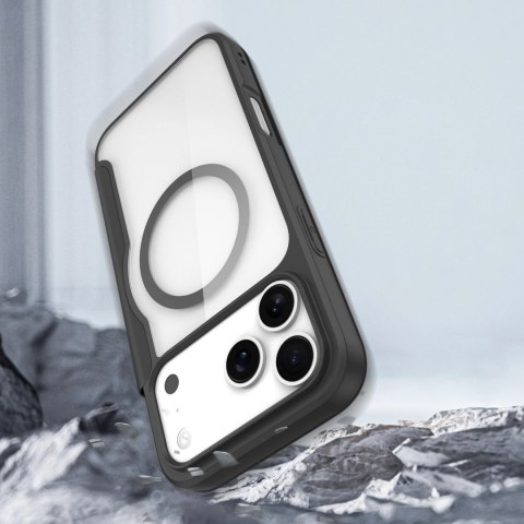 Etui Dux Ducis Skin X Pro na iPhone 17 Pro z portfelem, kompatybilne z MagSafe - czarne