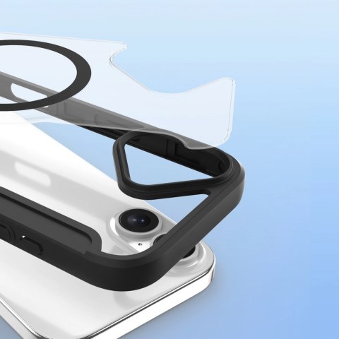 Etui Dux Ducis Skin X Pro na iPhone 17 z portfelem, kompatybilne z MagSafe - czarne