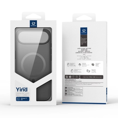 Etui Dux Ducis Yind na iPhone 17 Air kompatybilne z MagSafe - czarne