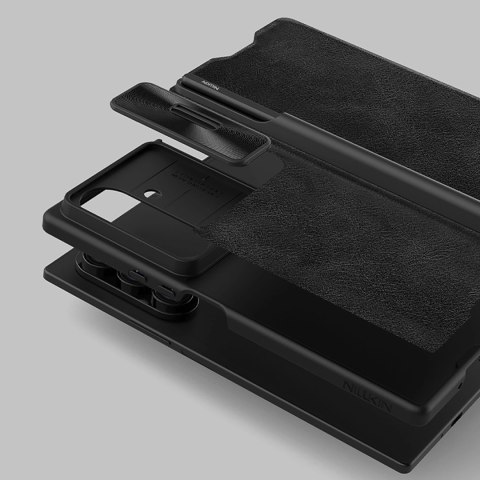 Etui Nillkin Qin Pro na Samsung Galaxy Z Fold 7 z miejscem na S Pen - czarne