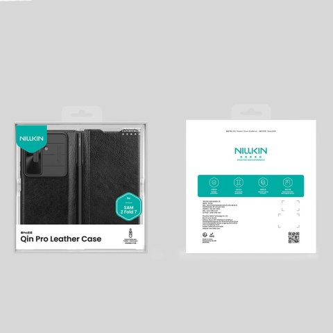 Etui Nillkin Qin Pro na Samsung Galaxy Z Fold 7 z miejscem na S Pen - czarne