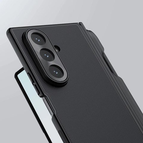 Etui Nillkin Super Frosted Shield Fold Magnetic na Samsung Galaxy Z Fold 7 kompatybilne z MagSafe - czarne