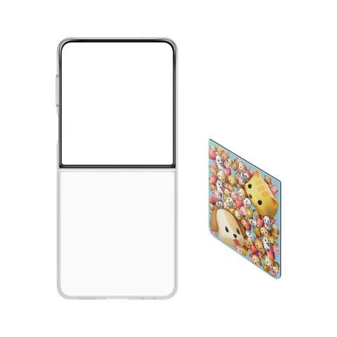 Etui Samsung Flipsuit na Samsung Galaxy Z Flip7 z wymienną płytką - przezroczyste