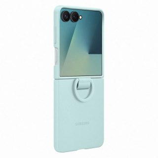 Etui silikonowe Samsung Ring Case na Samsung Galaxy Z Flip7 - jasnoniebieskie