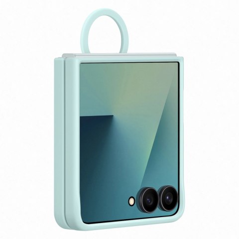 Etui silikonowe Samsung Ring Case na Samsung Galaxy Z Flip7 - jasnoniebieskie