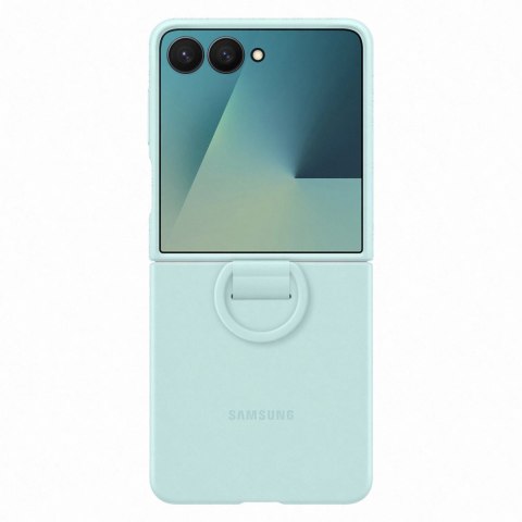 Etui silikonowe Samsung Ring Case na Samsung Galaxy Z Flip7 - jasnoniebieskie