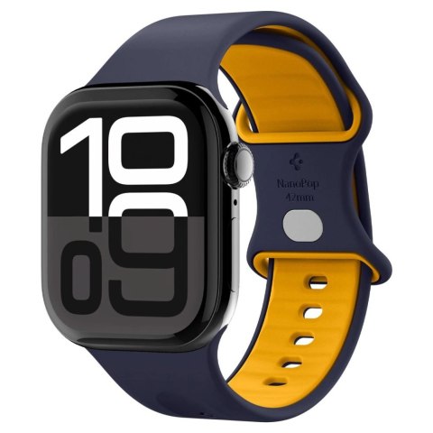 Pasek Spigen Nano Pop na Apple Watch 40 / 41 / 42 mm - granatowo-pomarańczowy