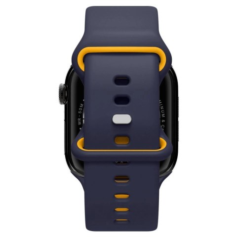 Pasek Spigen Nano Pop na Apple Watch 40 / 41 / 42 mm - granatowo-pomarańczowy