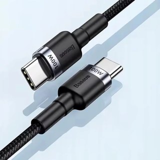 Kabel Baseus Cafule 100W PD2.0 USB-C - USB-C 2m - szaro-czarny