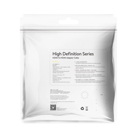 Kabel Baseus High Definition HDMI - HDMI 5m HDR HDMI 2.0 - czarny