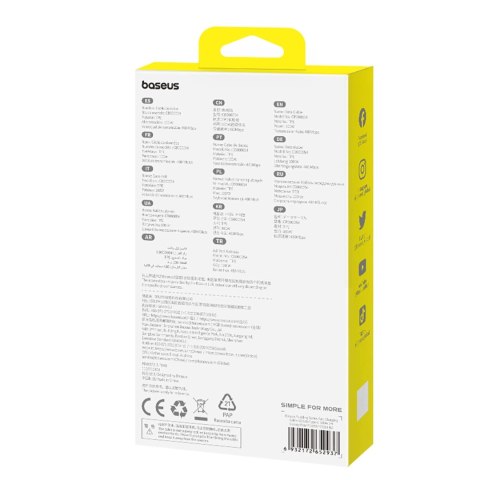 Kabel Baseus Pudding 100W USB-A - USB-C 2m - niebieski