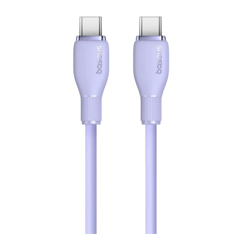 Kabel Baseus Pudding 100W USB-C - USB-C 2m - fioletowy