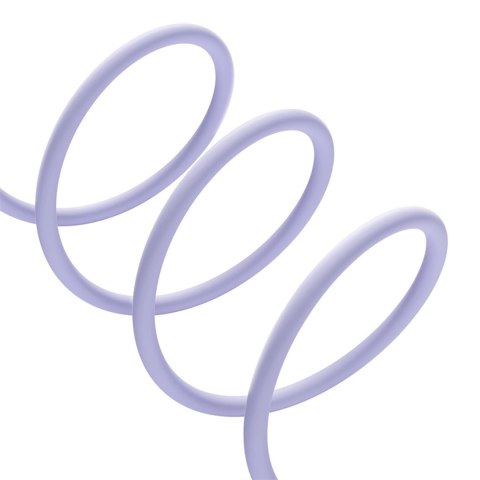 Kabel Baseus Pudding 100W USB-C - USB-C 2m - fioletowy