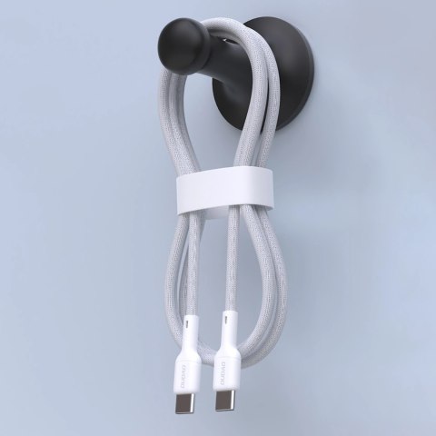 Kabel Dudao L9C 65W USB-C - USB-C 1m - biały