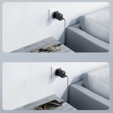 Ładowarka sieciowa Joyroom JR-TCF23 25W z kablem USB-C 1m - czarna