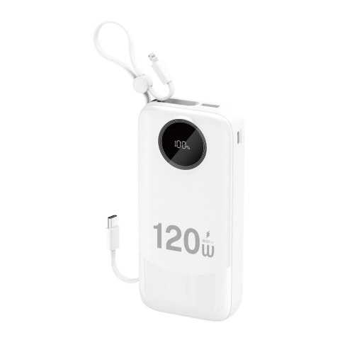 Powerbank Dudao K13Pro 20000mAh z wbudowanym kablem - biały