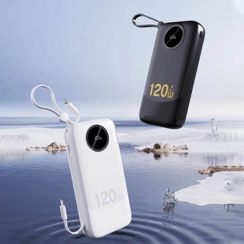 Powerbank Dudao K13Pro 20000mAh z wbudowanym kablem - biały