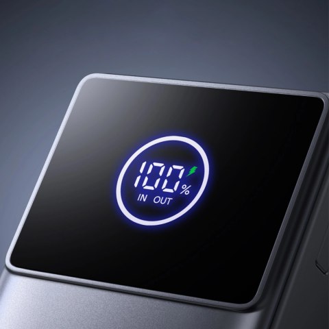 Powerbank Joyroom JR-PR1 10000mAh 22,5W z wbudowanym zwijanym kablem USB-C - czarny