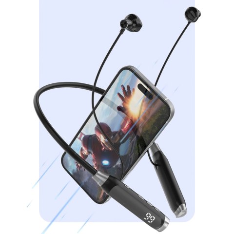 Słuchawki bezprzewodowe Dudao U5 Max Bluetooth z pałąkiem na szyję - czarne