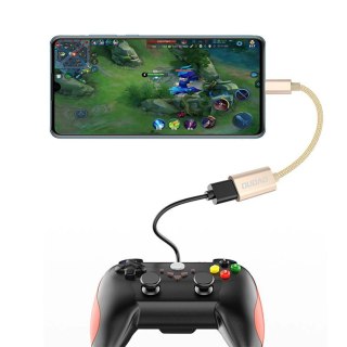 Adapter Dudao L15T OTG przejściówka USB-C - USB-A - szary