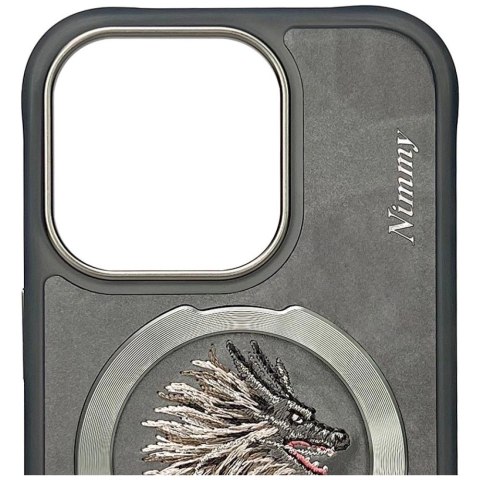 Etui Nimmy Dragon MagSafe na iPhone 16 Pro Max - szare