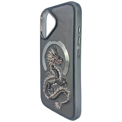 Etui Nimmy Dragon MagSafe na iPhone 16 - szare