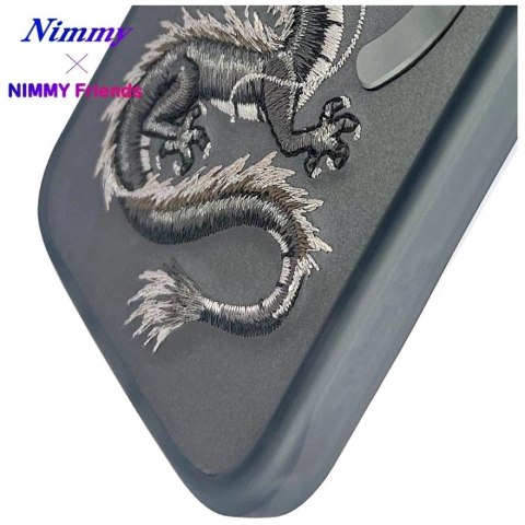 Etui Nimmy Dragon MagSafe na iPhone 16 - szare
