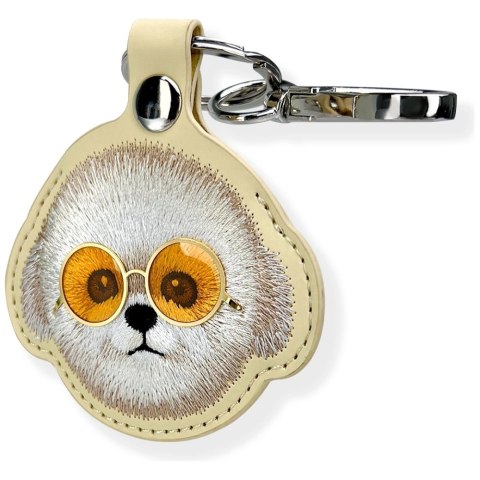 Etui Nimmy Glasses Cool Dog na lokalizator - zielone