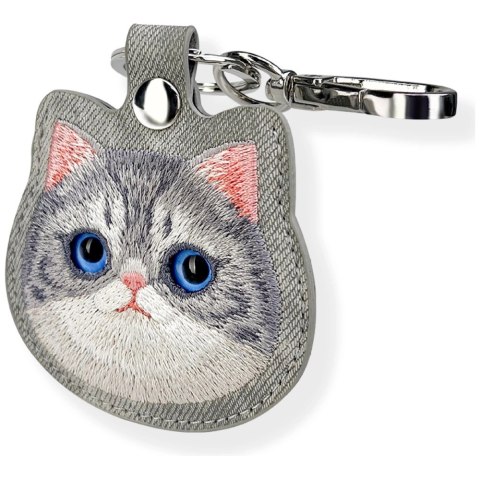 Etui Nimmy New Big Eyed Pet 2.0 Cat na lokalizator - szare