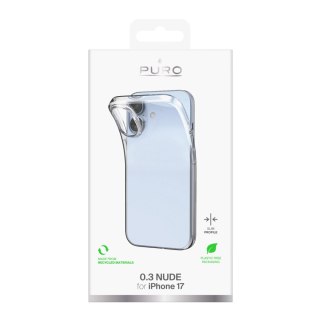 Etui Puro 0.3 Nude Ultra-Slim TPU na iPhone 17 - przezroczyste