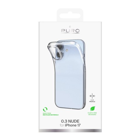 Etui Puro 0.3 Nude Ultra-Slim TPU na iPhone 17 - przezroczyste