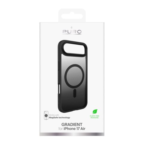Etui Puro Gradient TPU kompatybilne z MagSafe na iPhone 17 Air - czarne