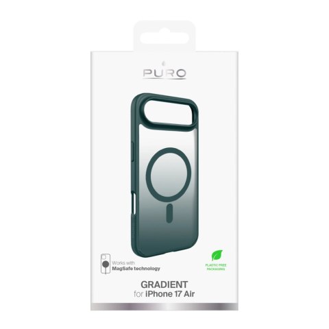 Etui Puro Gradient TPU kompatybilne z MagSafe na iPhone 17 Air - turkusowe