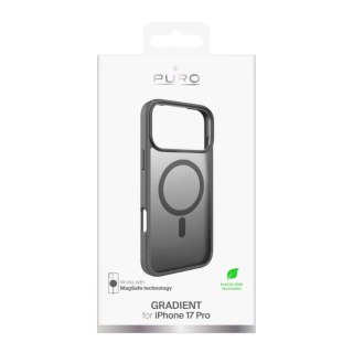 Etui Puro Gradient TPU kompatybilne z MagSafe na iPhone 17 Pro - szare