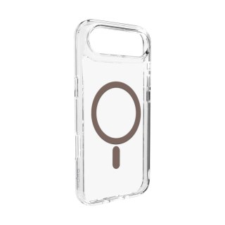 Etui Puro Lite Mag TPU+PC kompatybilne z MagSafe na iPhone 17 Air - przezroczyste z brązowym pierścieniem