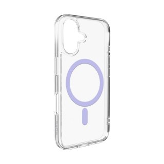 Etui Puro Lite Mag TPU+PC kompatybilne z MagSafe na iPhone 17 - przezroczyste z różowym pierścieniem