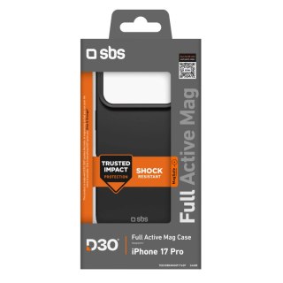 Etui SBS Full Active Mag z technologią D3O na iPhone 17 Pro - czarne
