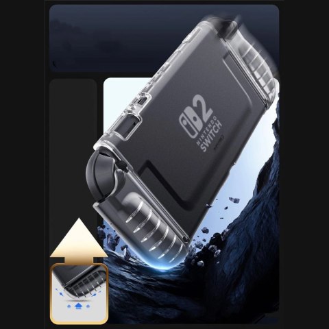 Etui Supcase Crystal na Nintendo Switch 2 - przezroczyste