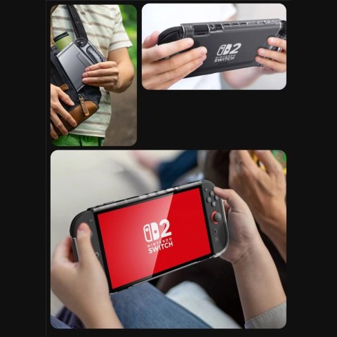 Etui Supcase Crystal na Nintendo Switch 2 - przezroczyste