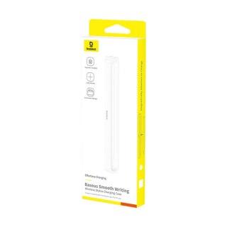 Etui ładujące do rysika Baseus Smooth Writing z kablem Baseus Simple USB-C 3A 30cm - białe