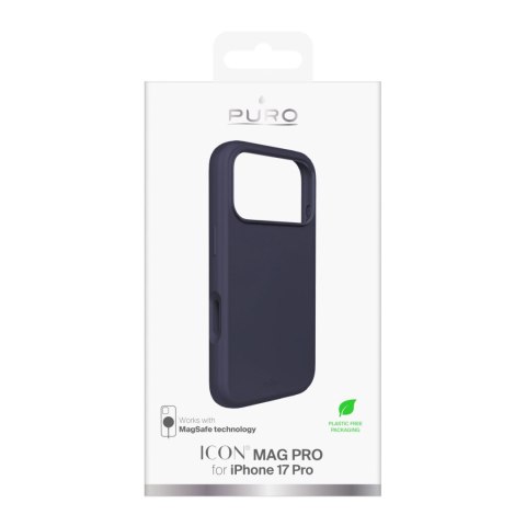 Etui silikonowe Pure Icon Mag Pro Liquid Silicone na iPhone 17 Pro kompatybilne z MagSafe, z ochroną aparatu i aluminiowymi przy