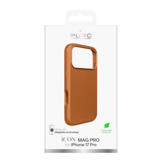 Etui silikonowe Pure Icon Mag Pro Liquid Silicone na iPhone 17 Pro kompatybilne z MagSafe, z ochroną aparatu i aluminiowymi przy
